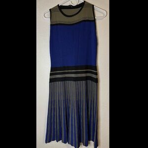 Ohne Titel Blue and Black A-Line Skirt